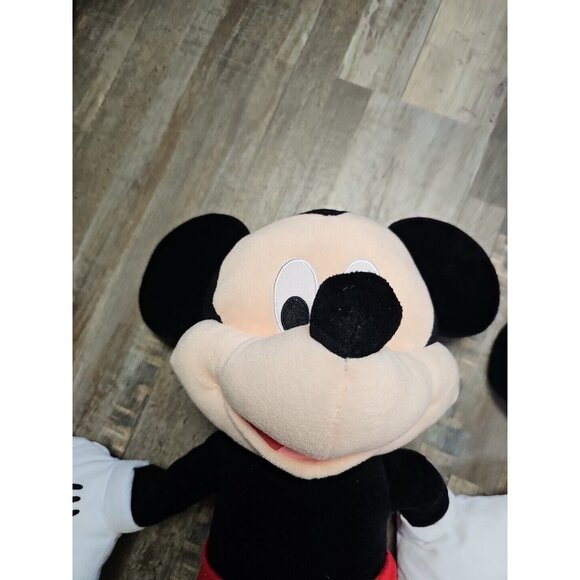 Disney Pink / Black Polkadot Large 25" Minnie Mouse & Mickey Plush Doll Stuffed - Picture 4 of 8